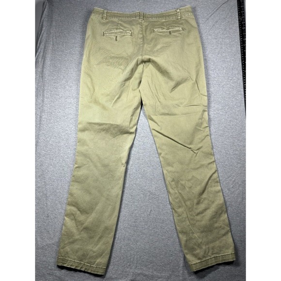 Chino By Anthropologie Womens Pants 29 Green Relaxed Stretch Cotton Blend - Picture 4 of 7